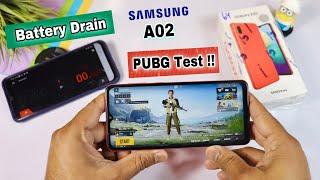 Samsung A02 Pubg Test ️Gaming Review ️Samsung A02 PUBG & Battery Drain Test !!