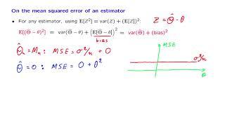 L20.4 On the Mean Squared Error of an Estimator