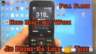 Jio F320b Flashing | Pin Unlock  Hard Reset Not Work| Step By Step