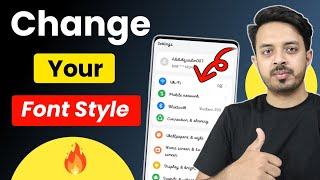 how to change font style in android | font style kaise change kare | font style change