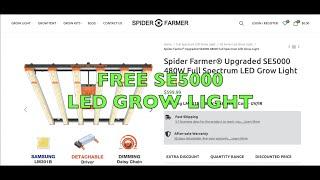 Spider Farmer SE5000 LED Grow Light Giveaway - Hygrohybrid