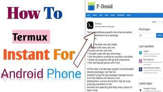 How To Install Termux || For Android phone || F-Droid 2024 