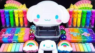 Cinnamoroll Rainbow Slime Mixing Random things into slime #ASMR #Satisfying #slimevideo #Makeupslime