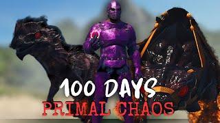 I Survivded 100 Days In Ark Ascended Primal Chaos