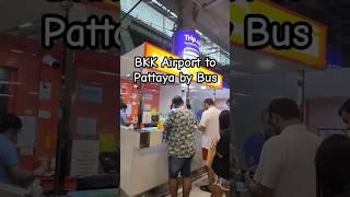 Bangkok Suvarnabhumi International Airport to Pattaya city by air-conditioned Bus #pattaya #bangkok