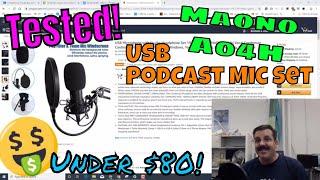 Tested! Simple Setup, Awesome Audio! The Maono A04H USB Mic & Headphone kit