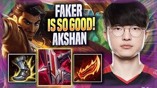 FAKER IS SO GOOD WITH AKSHAN! - T1 Faker Plays Akshan MID vs Sylas! | Season 2022