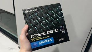 Unboxing - Corsair PBT Double-Shot Pro Keycap Mod Kit (Elgato Blue)