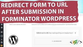 How to Redirect Forminator Form to Another URL / Page using Setting After Submission in WordPress