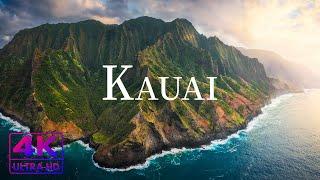 FLYING OVER KAUAI ( 4K UHD ) • Stunning Footage, Scenic Relaxation Film with Calming Music