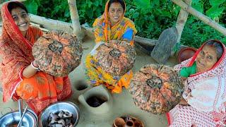 ওল দিয়ে এক রান্নায় দুই রান্না আমিষ ও নিরামিষ | ELEPHANT FOOT YAM COOKING |