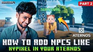 How To Add NPC Like Hypixel in Your Aternos Server | How To Add NPC in Aternos Server | Znpcs Plugin