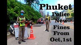 Phuket Police Increases in Fines for New Season, 4,000 Baht fine for No Helmet and $ Baht for No IDL