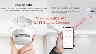 X Sense XS01-WT Wi Fi Smoke Detector SETUP TESTING