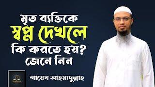 মৃত ব্যক্তিকে স্বপ্নে দেখলে কি করতে হয়? Sheikh Ahmadullah