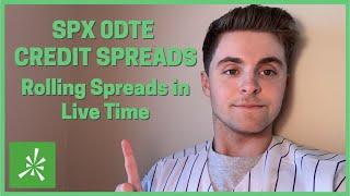 Day Trading Options! | 0DTE Credit Spreads | When to Roll a Live Spread!