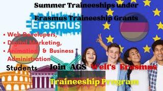 Erasmus Traineeship | AGS Welt Traineeship Program #erasmus #exchangegrant #traineeship #agswelt