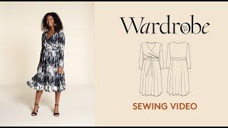 How to sew a Wanda Wrap dress| Sewing Tutorial | Wardrobe By Me