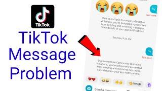 due to multiple community guidelines violations tiktok message / how to fix tiktok message problem