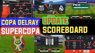 PES 2021 SCOREBOARD NEW COPA DEL REY & SUPERCOPA SEASON 2023-2024