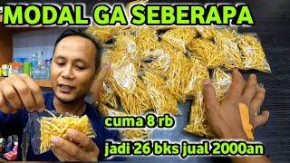 IDE BISNIS GILA...!! CUMA MODAL GINIAN 8 RB PERAK JADI 26 BUNGKUS JUAL 2000an