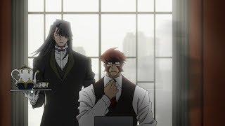 Butler Philip Lenore serves Klaus Von Reinherz tea - Kekkai Sensen & Beyond