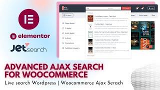 Live search Wordpress | Advanced Ajax search for Woocommerce