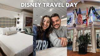 DISNEY WORLD TRAVEL DAY  flight to Orlando, Disney's Boardwalk Resort, room tour, fireworks & more!