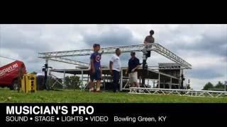 TIME-LAPSE: Concert Stage & Roof Setup - dB Technologies, Trabes, Global Truss, Penn-Elcom, Secoa