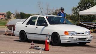 Ford Sierra Cosworth Oppliger Sound Drag Race on 1/4 Mile