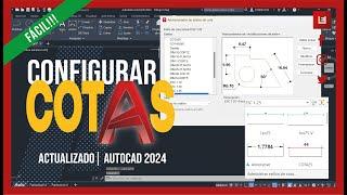 Como configurar cotas en Autocad 2024 a escala | Actualizado | Muy fácil paso a paso