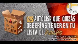 (1 Parte) 15 #Autolisp que quizás deberías tener en tu lista de #AutoCAD  