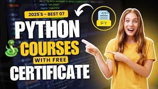 BEST FREE PYTHON COURSE WITH CERTIFICATE 2025 | LEARN PYTHON FOR FREE IN 2025