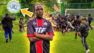 Watch This 12 Year Old Qpr Forward Set The Crowd On Fire In a 1v1 For £500 Prize Money! | Thestreetz