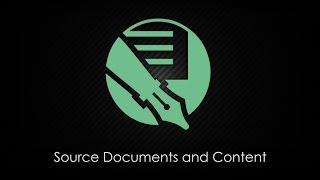 Source Documents And Content in Doc-To-Help 4