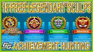 18 FREE LEGENDARY SCULPTURES - ACHIEVEMENT HUNTING - Rise of Kingdoms