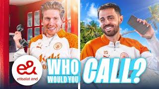 Bernardo Silva's Manc Accent..! De Bruyne & Bernardo Silva play a fun game!