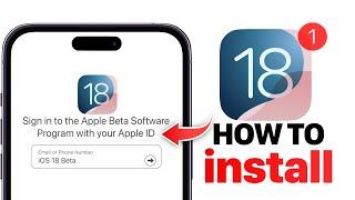 Sign Up To install iOS 18 BETA 1 on (June 10th)