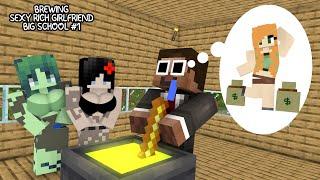 Minecraft, Brewing Girl & RICH FAMILY - HAHA ANIMATION