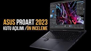 Asus ProArt Studiobook Pro 16 OLED (W7604) Kutu Açılımı ve Ön İnceleme