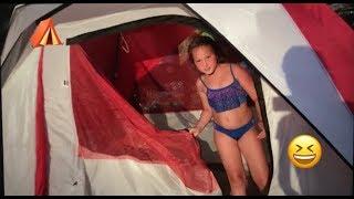 The Over Night Tent Challenge️| Lucia Stephanie