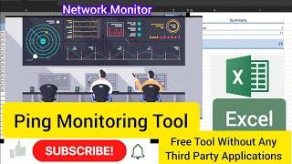 How to create a ping monitoring tool in Excel || Network Monitor || Ping Monitoring