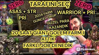 KNİGHT ONLİNE 20 SAAT GİANT GOLEM 2024 GÜNCEL FARM SLOTU DENEDİK 3 PC İLE FARM WARRİORMU ASAS MI ?