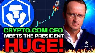 CRYPTO.COM BREAKING NEWS! - CEO MEETS WITH US PRESIDENT! (CRO COIN PRICE PREDICTION 2025!)