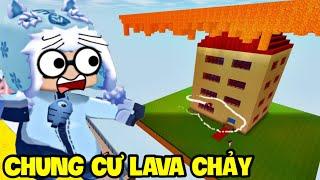 KHU NHÀ CHUNG CƯ BỊ PHÁ HỦY BỞI LAVA TRONG MINI WORLD | MEOWPEO