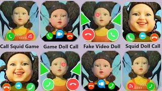 Squid Game,Call Squid Game,Video Call Squid Game,Fake Call Doll