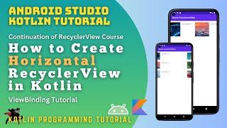 Horizontal RecyclerView in Kotlin 2024 - Android Tutorial Part 3