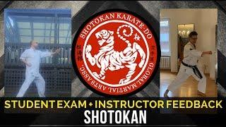 Real Student Exam + Instructor Feedback (Shotokan Karate)