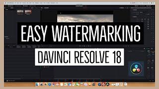 Easy Watermarking in DaVinci Resolve