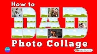 Create a Photo Collage in Canva from a Word Canva Tutorial for beginners, step by step.